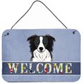 Carolines Treasures Border Collie Welcome Wall and Door Hanging Prints BB1427DS812